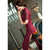 Mandarin Collar Half Sleeve Full Length Lace Cheongsam Chinese Dress