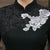 3/4 Sleeve Lace Neck Tea Length Cheongsam Chinese Dress