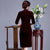 Illusion Neck with Rhinestones 3/4 Sleeve Velvet Cheongsam Chinese Dress