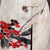 Blumenstickerei V-Ausschnitt Brokat Chinesische Jacke Muttermantel