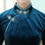 Long Sleeve Floral Embroidery Velvet Cheongsam Chinese Dress