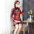 Fur Edge Wadded Cheongsam Traditional Chinese Festival Dress