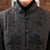 Manteau coupe-vent de style chinois en mélange de laine et broderie florale