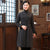 Floral Embroidery Wool Blend Chinese Style Wind Coat