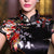 Cap Sleeve Mandarin Collar Floral Cheongsam Chinese Dress