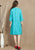 Peony Embroidery 3/4 Sleeve Signature Cotton Chinese Dress