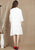 Peony Embroidery 3/4 Sleeve Signature Cotton Chinese Dress