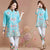 Chemisier chinois traditionnel à broderie florale et col en V à manches mandarines