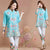 Floral Embroidery V Neck Mandarin Sleeve Traditional Chinese Blouse