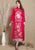 Vogel- und Blumenstickerei 3/4 Ärmel Tee-Länge chinesisches Kleid