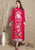 Bird & Floral Embroidery 3/4 Sleeve Tea Length Chinese Dress