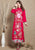 Bird & Floral Embroidery 3/4 Sleeve Tea Length Chinese Dress