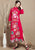 Bird & Floral Embroidery 3/4 Sleeve Tea Length Chinese Dress