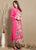 Bird & Floral Embroidery 3/4 Sleeve Tea Length Chinese Dress