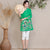 Plus Size Pfau & Blumenstickerei Traditionelle Chinesische Bluse