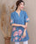Plus Size V-Ausschnitt Blumenstickerei Traditionelle Chinesische Bluse