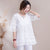 Hollow Out Floral Embroidery Loose Traditional Chinese Blouse