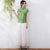 Chemisier chinois traditionnel à col mao et broderie florale