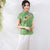 Mandarin Collar Floral Embroidery Cheongsam Top Traditional Chinese Blouse