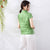 Chemisier chinois traditionnel à col mao et broderie florale