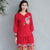 Mandarin Sleeve Floral Embroidery Traditional Chinese Blouse