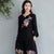 Mandarin Sleeve Floral Embroidery Traditional Chinese Blouse