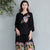 Mandarin Sleeve Floral Embroidery Traditional Chinese Blouse