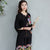 Mandarin Sleeve Floral Embroidery Traditional Chinese Blouse