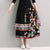Floral Embroidery A-line Traditional Chinese Style Expansion Skirt