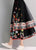 Floral Embroidery A-line Traditional Chinese Style Expansion Skirt