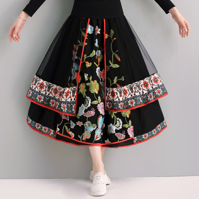 Embroidered skirt on sale designs