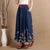 Signature Cotton Full Length Traditional Chinese Style Floral Expansion Skirt