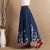 Signature Cotton Full Length Traditional Chinese Style Floral Expansion Skirt