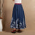 Signature Cotton Full Length Traditional Chinese Style Floral Expansion Skirt