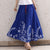 Signature Cotton Full Length Traditional Chinese Style Floral Expansion Skirt