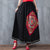 Full Length Traditional Chinese Style A-line Floral Embroidery Expansion Skirt