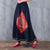 Full Length Traditional Chinese Style A-line Floral Embroidery Expansion Skirt