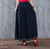 Full Length Traditional Chinese Style A-line Floral Embroidery Expansion Skirt