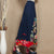 Full Length Traditional Chinese Style Floral Embroidery Expansion Skirt