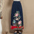 Full Length Traditional Chinese Style Floral Embroidery Expansion Skirt