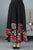Falda plisada de expansión de estilo chino tradicional con patrón de abanicos