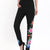 Floral Embroidery Fleece-lined Chinese Style Women's Skinny Pants Leggings