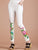 Plus Size Floral Embroidery Chinese Style Women's Skinny Pants Leggings