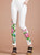 Plus Size Floral Embroidery Chinese Style Women's Skinny Pants Leggings