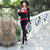 Leggings skinny da donna in stile cinese tradizionale con ricamo floreale
