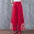 Floral Embroidery Traditional Chinese Style Women's Loose Pants