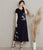 Blumenstickerei im chinesischen Stil Damen lockere Hosen Caprihosen