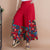 Plus Size Traditional Chinese Style Women's Floral Loose Pants