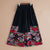 Pantalones sueltos florales de talla grande de estilo chino tradicional para mujer