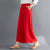 Pantalones sueltos de mujer estilo chino tradicional ramio